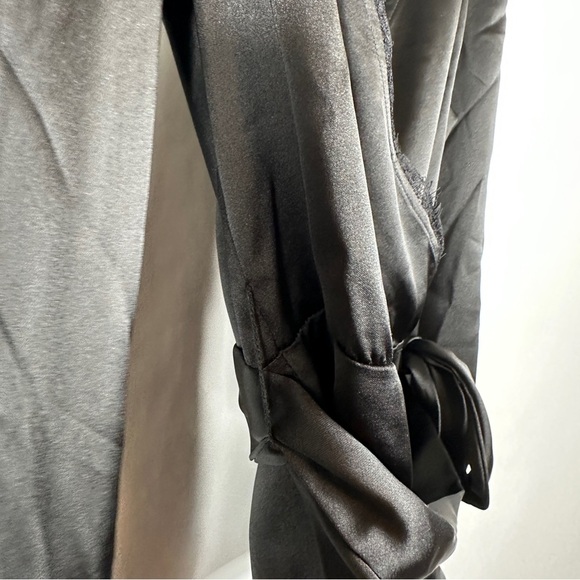 NWT Rachel Zoe Elegant Black Wrap Blouse | US Size Small - Picture 5 of 13